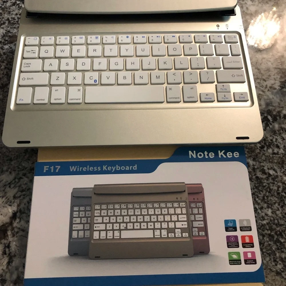 F17 Wireless Keyboard for I Pad Pro. Never used.